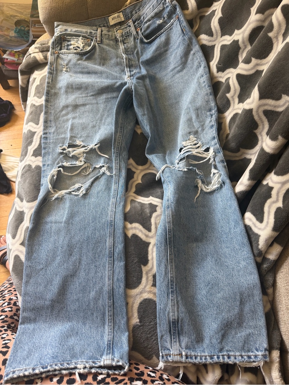 Agolde Light Blue Denim Jeans